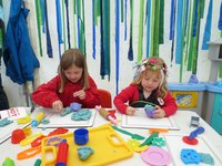 Fun in the playdough kitchen