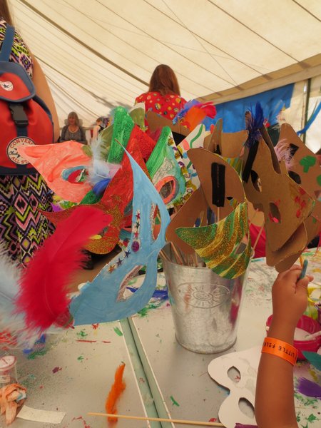 Masks at Green Man 2013