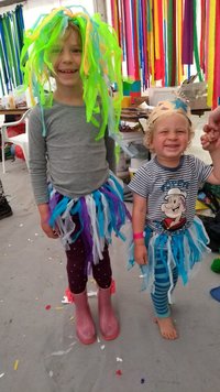 Skirts and crowns at Green Man 2017