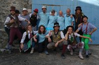 Junkfish Team working with The Flying Seagull Project at Samos refugee camp in Greece.