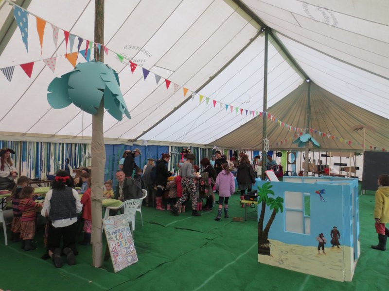 Treasure Island themed tent