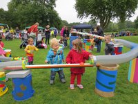 Ball Run at an under 5s Fun Day
